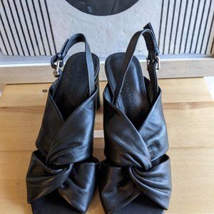 Rebecca Minkoff Black Slingback With Knot Detail, Size 6.5